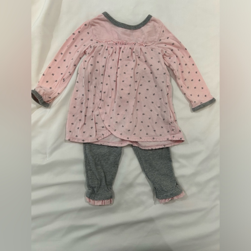 Burt’s Bees Baby 3-6 Months Two Piece Pajama Set Girl